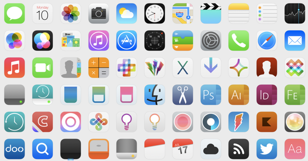 IOS 7 Icons  Updated by ~iynque on deviantART